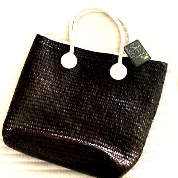 Sun N Sand Woven Tote Bag - Picture 1 of 8